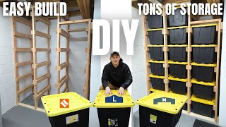 DIY Sliding Tote Storage  Easy Build  Lots of Storage amp Organization [upl. by Akenna]