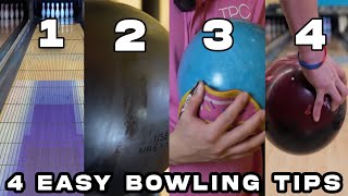 Four Easy Bowling Tips  Quick Hacks to Bowl Higher Scores [upl. by Zetram]