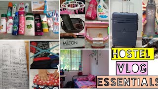 Hostel vlog and essentials to buy 🥰🥰😍 [upl. by Eeryk]