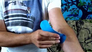 Elbow Joint Hypermobility Kinesio Taping  Northern Soul channel [upl. by Notyep]