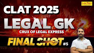 CLAT 2025  Legal GK  Most Important MCQs  5  Legal Reasoning for CLAT Exam [upl. by Nivets]