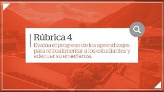 Rúbricas de observación de aula 4  Ministerio de Educación [upl. by Abbie]