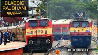 Classic WAP4 Loco hauling Express Trains Indian Railways Train Videos [upl. by Ennovehc]