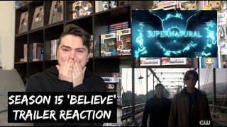 SUPERNATURAL  SEASON 15 BELIEVE TRAILER REACTION [upl. by Avery]