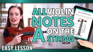 All Violin Notes on the A String for Beginners [upl. by Toth]