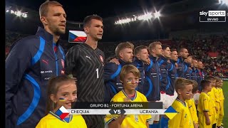 Czech Republic vs Ukraine National Anthem  UEFA Nations League 202425 [upl. by Jacques99]