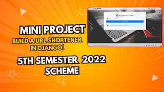 URL Shortener Mini Project  5th Semester 2022 Scheme VTU [upl. by Bui]