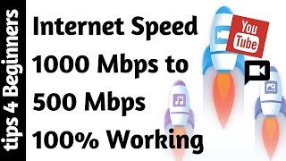 How to Increase Internet Speed 1000Mpbs to 500Mbps Surf amp Watch HD Videos Any PC  Internet Tricks [upl. by Alard801]