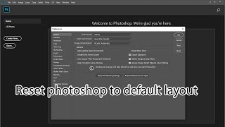 How to reset photoshop to default settings [upl. by Maice]