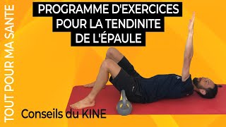 Tendinite de lépaule  7 exercices kiné [upl. by Hamehseer]