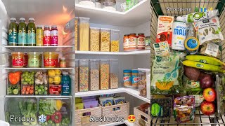 Fridge Restock  Organization and restocking Tiktoks Compilation  ASMR [upl. by Andy]