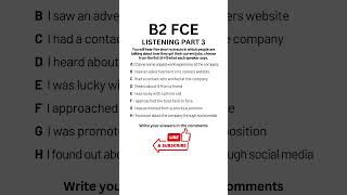 B2 First FCE Listening Practice Test 2024  Part 3 b2firstlisteningtests learningenglish fce [upl. by Drew]