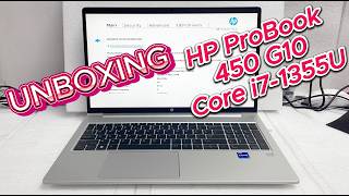 HP ProBook 450 G10 i71355U Unboxing amp Review  85D04EA [upl. by Htnamas]