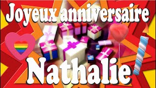 JOYEUX ANNIVERSAIRE NATHALIE  💖💗 MES VOEUX LES PLUS SINCÈRES 🎶 [upl. by Onez721]