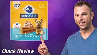 Pedigree DENTASTIX Treats for Dogs Review [upl. by Nancey563]