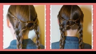 Equestrian Braids Double Braid Knotted Hairstyle [upl. by Fromma275]