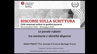 Le parole rubate tra memoria e identità disperse  Nadia Pedot [upl. by Rabka802]