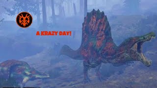 Spino survival is DANGEROUS 🤯🔥 Path of Titans Spinosaurus Gameplay [upl. by Tomkiel]