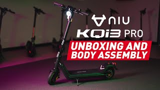 NIU KQi3 PRO Electric Scooter Unboxing and Setup [upl. by Letsou813]