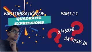 Factorisation of Quadratic Expressions part1 explained in English Mathematics of class 7th [upl. by Aifoz]