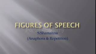 ANAPHORA REPETITION  FIGURE OF SPEECH  TNPSC GENERAL ENGLISH NEW SYLLABUS [upl. by Nirrak334]