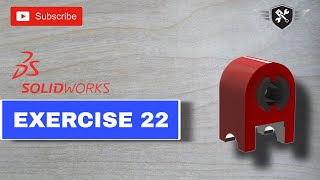 Solidworks Tutorial Exercise  22 AutoCAD3DModelakd solidworks design [upl. by Ecirtnahs]