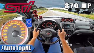 SUBARU WRX STI 370HP TOP SPEED on AUTOBAHN NO SPEED LIMIT by AutoTopNL [upl. by Nisen]