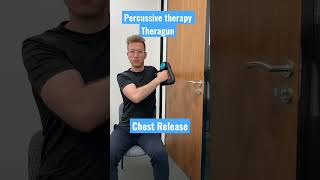 Chest Release  Percussive Therapy Theragun physiotherapy [upl. by Ardnauq]