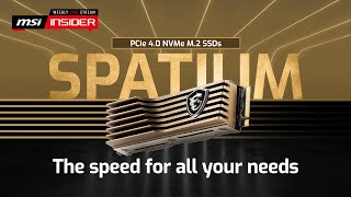 MSI SPATIUM SSDs – The speed for all your needs [upl. by Ahsal]