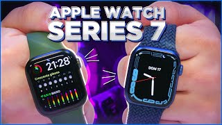 APPLE WATCH SERIES 7 UNBOXING HANDS ON E COMPARATIVOS [upl. by Abner357]