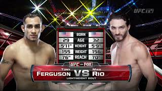 Tony Ferguson vs Mike Rio UFC 166 Prelims Velasquez vs dos Santos 3 [upl. by Tarah]