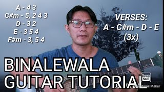 BINALEWALA  Guitar Tutorial for Beginners [upl. by Genna]