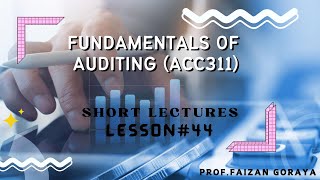 ACC311 Lesson 44 Auditor Report on Financial Statements  Fundamentals of Auditing  Short Lecture [upl. by Bak]