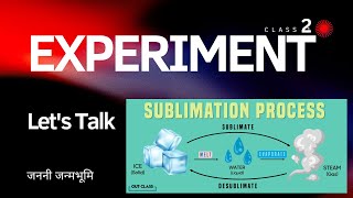 Sublimation experiment उधर्वपातन  reverse sublimation निक्षेपण some salt 🧂 solution [upl. by Blankenship328]