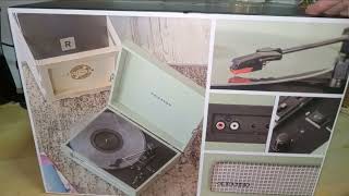 NERDYGIRLREVIEWS  CROSLEY  VOYAGER TURNTABLE IN SAGE VIA AMAZON [upl. by Thar145]