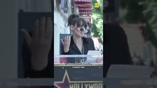 Winona Ryder Honors Tim Burton winonaryder timburton walkoffame shorts [upl. by Sluiter184]