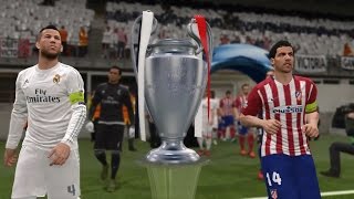 PES 2016 UEFA Champions League Final Atletico Madrid vs Real Madrid Gameplay [upl. by Eward]