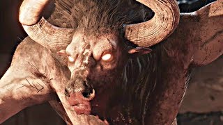 MYTHICAL CREATURE quotMINOTAURquot BOSS in ASSASSINS CREED ODYSSEY Walkthrough Gameplay AC Odyssey [upl. by Htesil602]