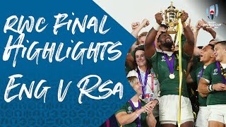 Rugby World Cup Final Highlights England 1232 South Africa [upl. by Alisha]