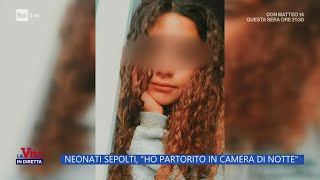 Neonati sepolti le parole di Chiara Petrolini  La vita in diretta 31102024 [upl. by Daye516]