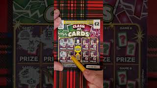 £2 lotto scratch card clash of cards shorts [upl. by Darill]