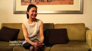 Interview of Violinist Sayaka Shoji [upl. by Fleeman]