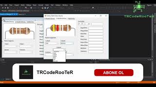 C Direnç Renk Kodları Hesaplayan Program Kodları  csharp [upl. by Sellig143]