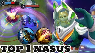 Wild Rift Nasus  Top 1 Nasus Gameplay Rank Season 11 [upl. by Reibaj]