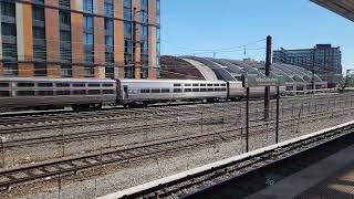 Amtrak ACS64 648 leads Crescent Train 20 in Washington DC [upl. by Dnaltruoc820]