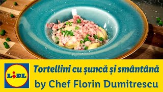 Tortellini cu sunca smantana si mazare • Gateste cu Chef Florin Dumitrescu [upl. by Anaitsirhc]