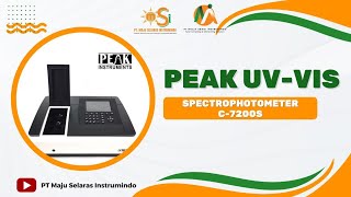 Tutorial Peak Spectrophotometer C 7200 Series  MS Instruments [upl. by Einttirb]