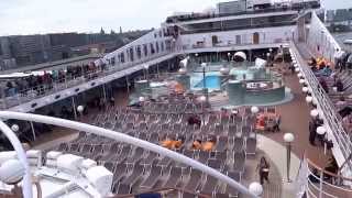 MSC Magnifica Outside Pools and Whirlpools  Upper Deck Swimming Pools MSC Magnifica [upl. by Jermyn]