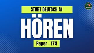 Goethe Deutsch A1 Exam Modelltest  Paper  174  Hören mit Lösungen  GermanAdda [upl. by Pace]