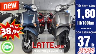 XE amp XE  Giới thiệu và báo giá Yamaha Latte 125cc 2024  Phiên bản đặc biệt  Xám nhám  Xanh nhám [upl. by Vassar]